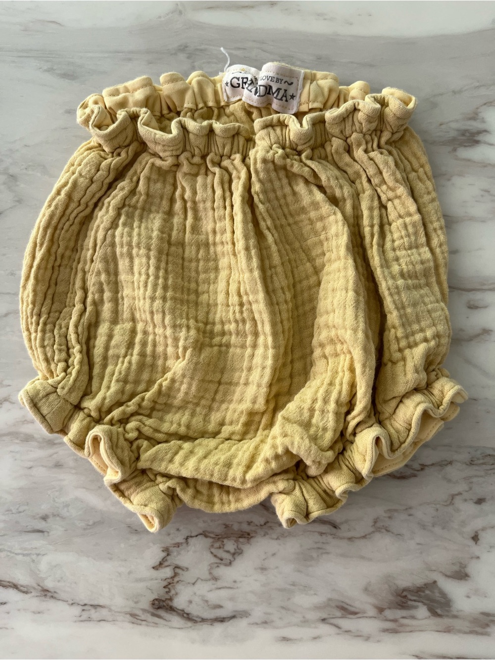 Soft Yellow Muslin Diaper Cover